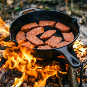 campfire cooking, spam